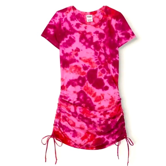 PINK Victoria's Secret Dresses & Skirts - Victoria's Secret PINK
Ruched Side Dress Pink Tie Dye
